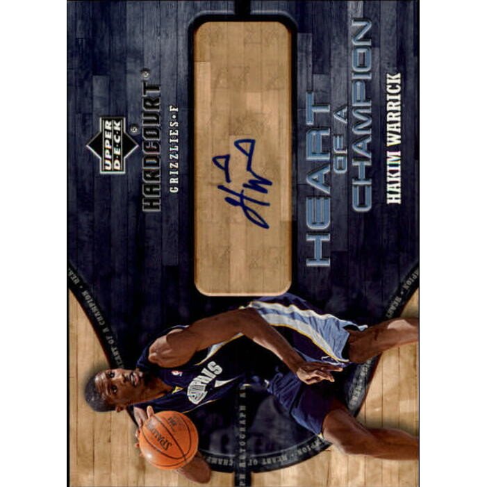 2006-07 Upper Deck Hardcourt Heart of a Champion Autographs #HW Hakim Warrick. rookie card picture