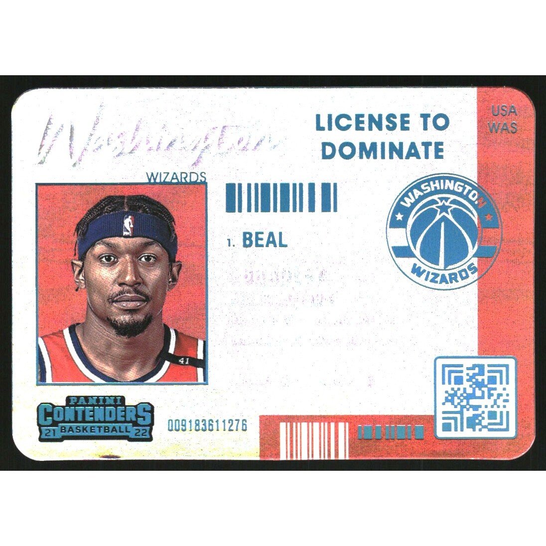 2021-22 Panini Contenders License to Dominate #3 Bradley Beal. rookie card picture