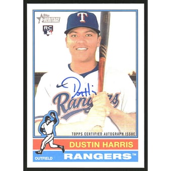 2025 Topps Heritage Real One Autographs #ROADHA Dustin Harris