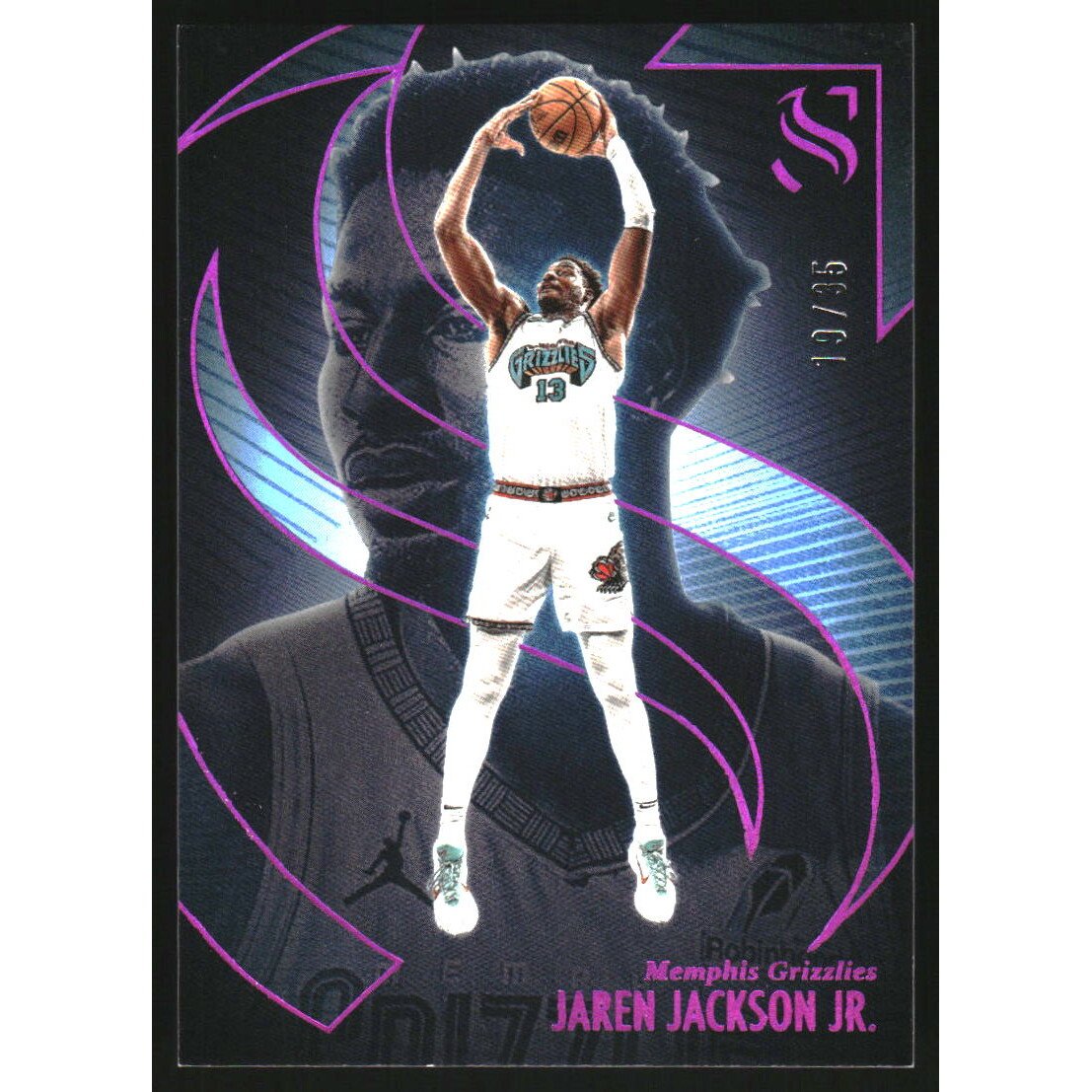 2024-25 Panini Silhouette Pink #63 Jaren Jackson Jr.. rookie card picture