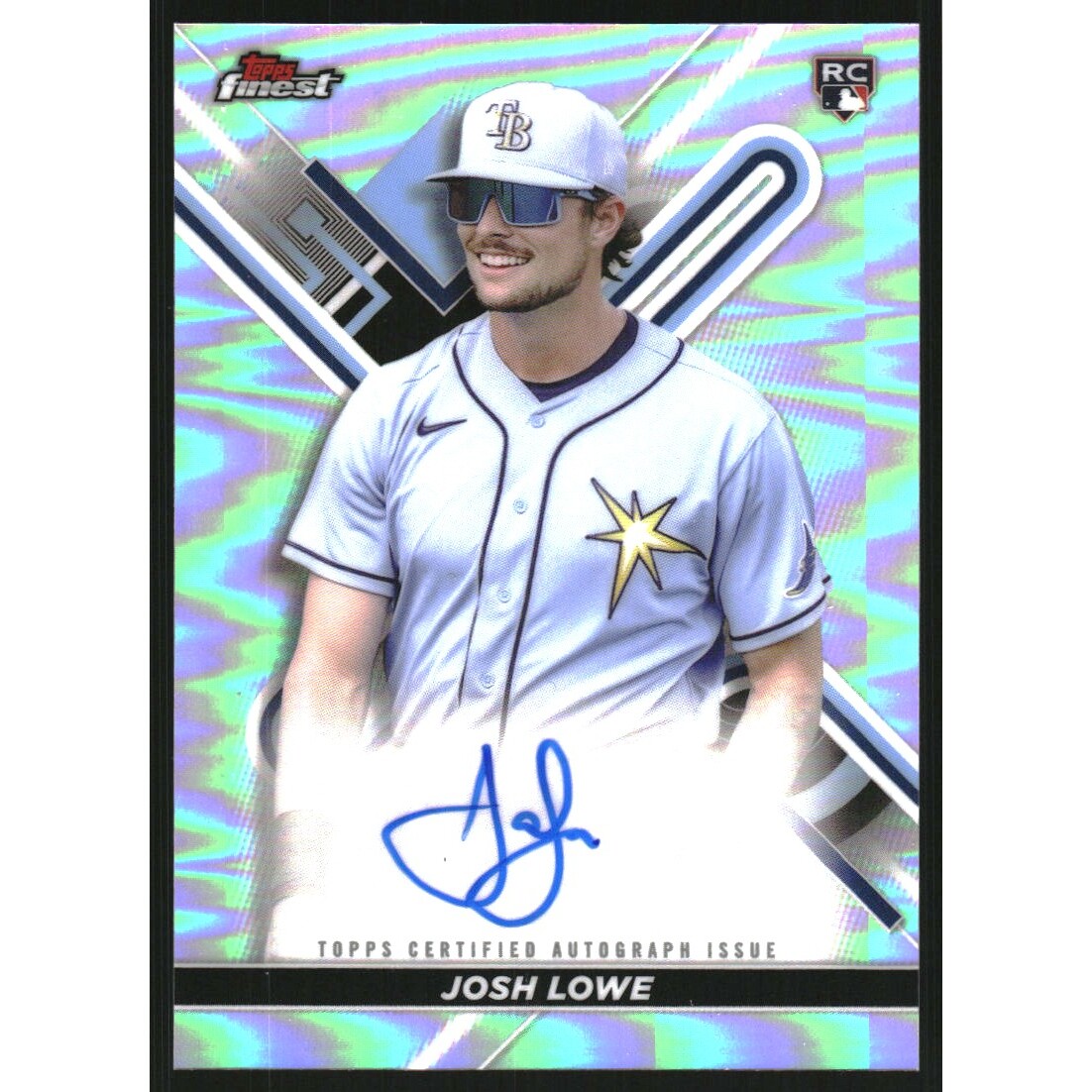 2022 Finest Autographs Refractors #FAJL Josh Lowe 2022 Finest Autographs Refractors #FAJL Josh Lowe