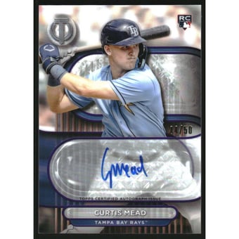 2024 Topps Tribute Autographs Purple #TACUR Curtis Mead