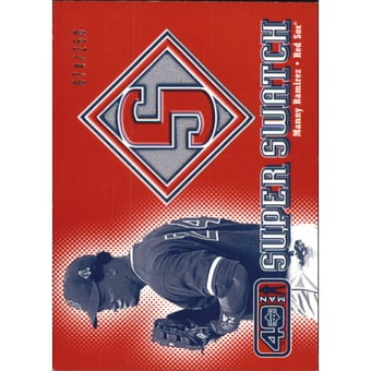 2002 Upper Deck 40-Man Super Swatch #SMR Manny Ramirez