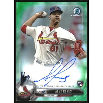 2017 Bowman Chrome Rookie Autographs Green Refractors #CRAAR Alex Reyes