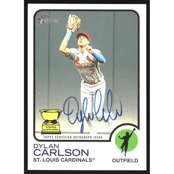 2022 Topps Heritage Real One Autographs #ROADCN Dylan Carlson HN