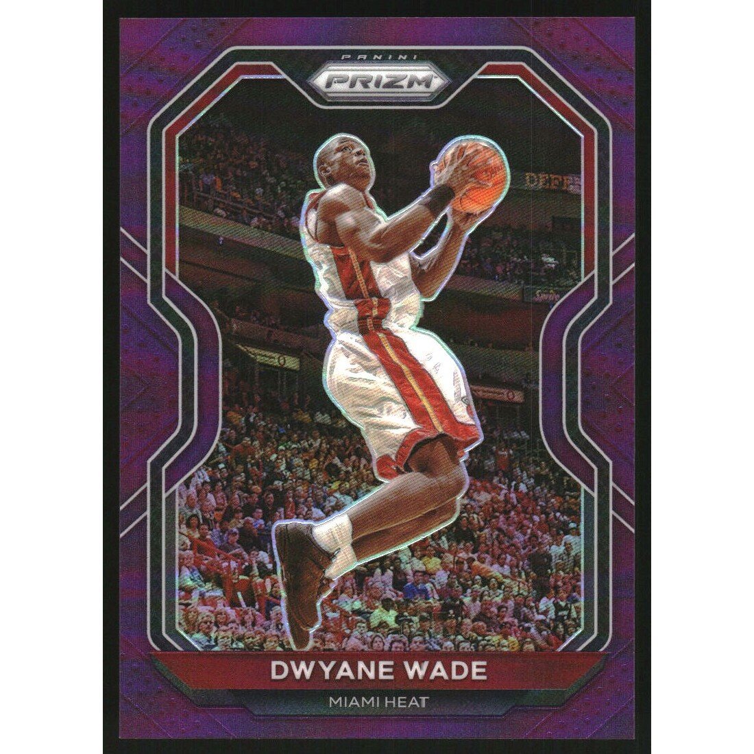 2020-21 Panini Prizm Prizms Purple #195 Dwyane Wade. rookie card picture
