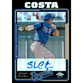 2005 Topps Chrome Black Refractors #249 Shane Costa FY AU