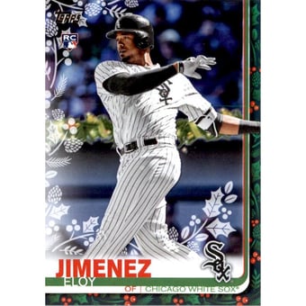 2019 Topps Walmart Holiday Photo Variations #HW101 Eloy Jimenez/garland in background
