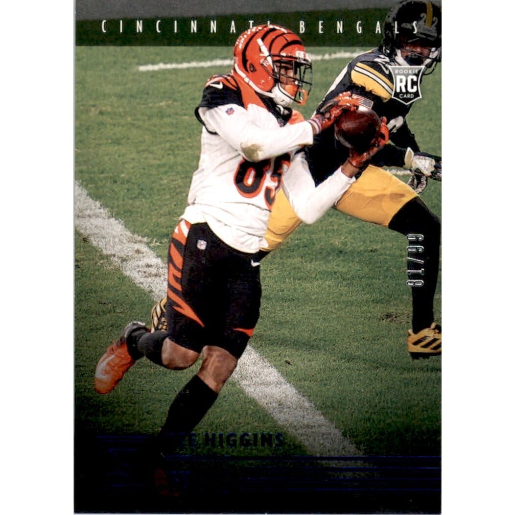 2020 Panini Blue #19 Tee Higgins. rookie card picture