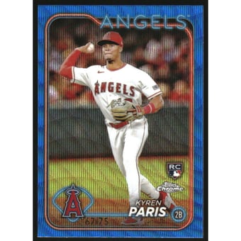 2024 Topps Chrome Blue Wave Refractors #151 Kyren Paris