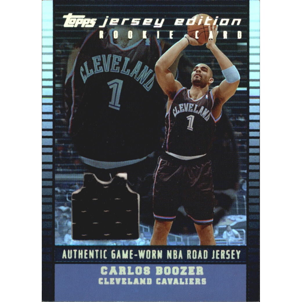 2002-03 Topps Jersey Edition Black #JECB Carlos Boozer R