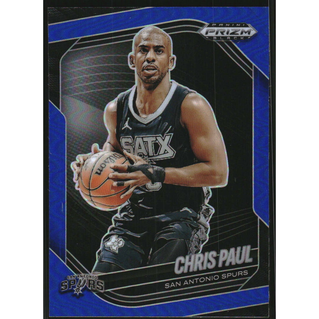 2024-25 Panini Prizm Black Prizms Blue #16 Chris Paul