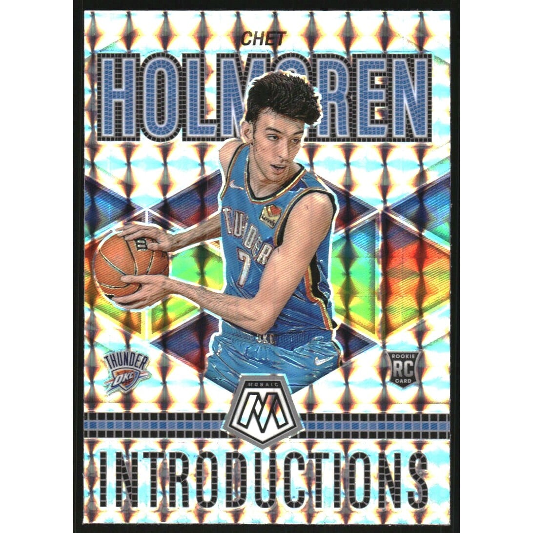 2022-23 Panini Mosaic Introductions Mosaic #12 Chet Holmgren. rookie card picture