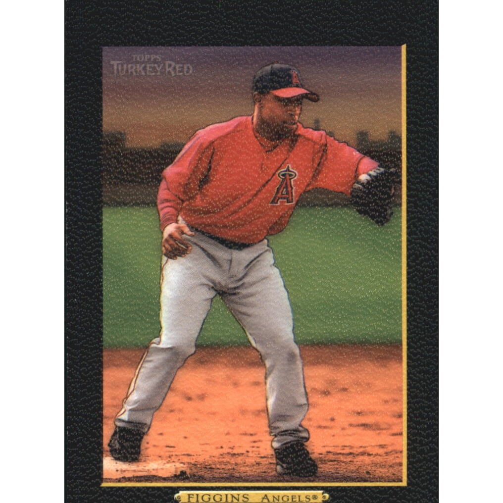 2006 Topps Turkey Red Black #358 Chone Figgins. rookie card picture