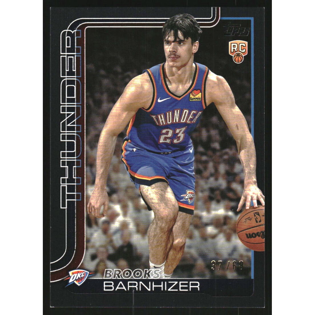 2025-26 Topps Black #245 Brooks Barnhizer. rookie card picture