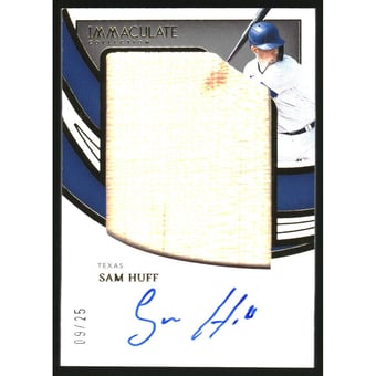 2022 Immaculate Collection Jumbo Bat Signatures #8 Sam Huff/25