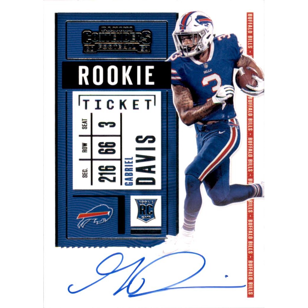 2020 Panini Contenders #139A Gabriel Davis AU RC 2020 Panini Contenders #139A Gabriel Davis AU RC