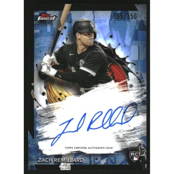 2024 Finest Autographs Sky Blue Refractors #FAZR Zach Remillard