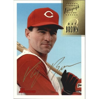 1997 Bowman Certified Gold Ink Autographs #CA9 Ray Brown