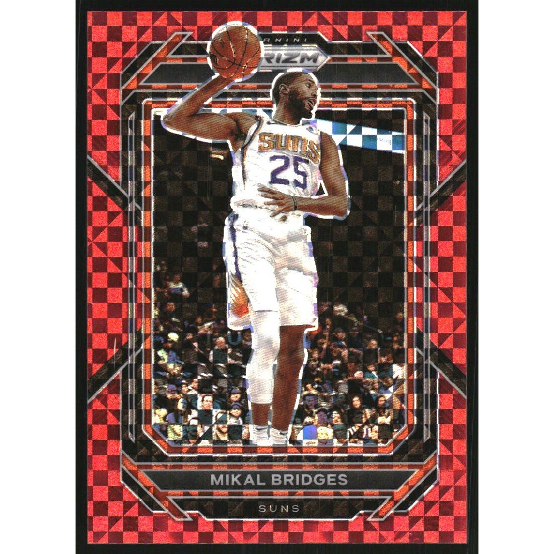 2022-23 Panini Prizm Prizms Red Power #120 Mikal Bridges. rookie card picture