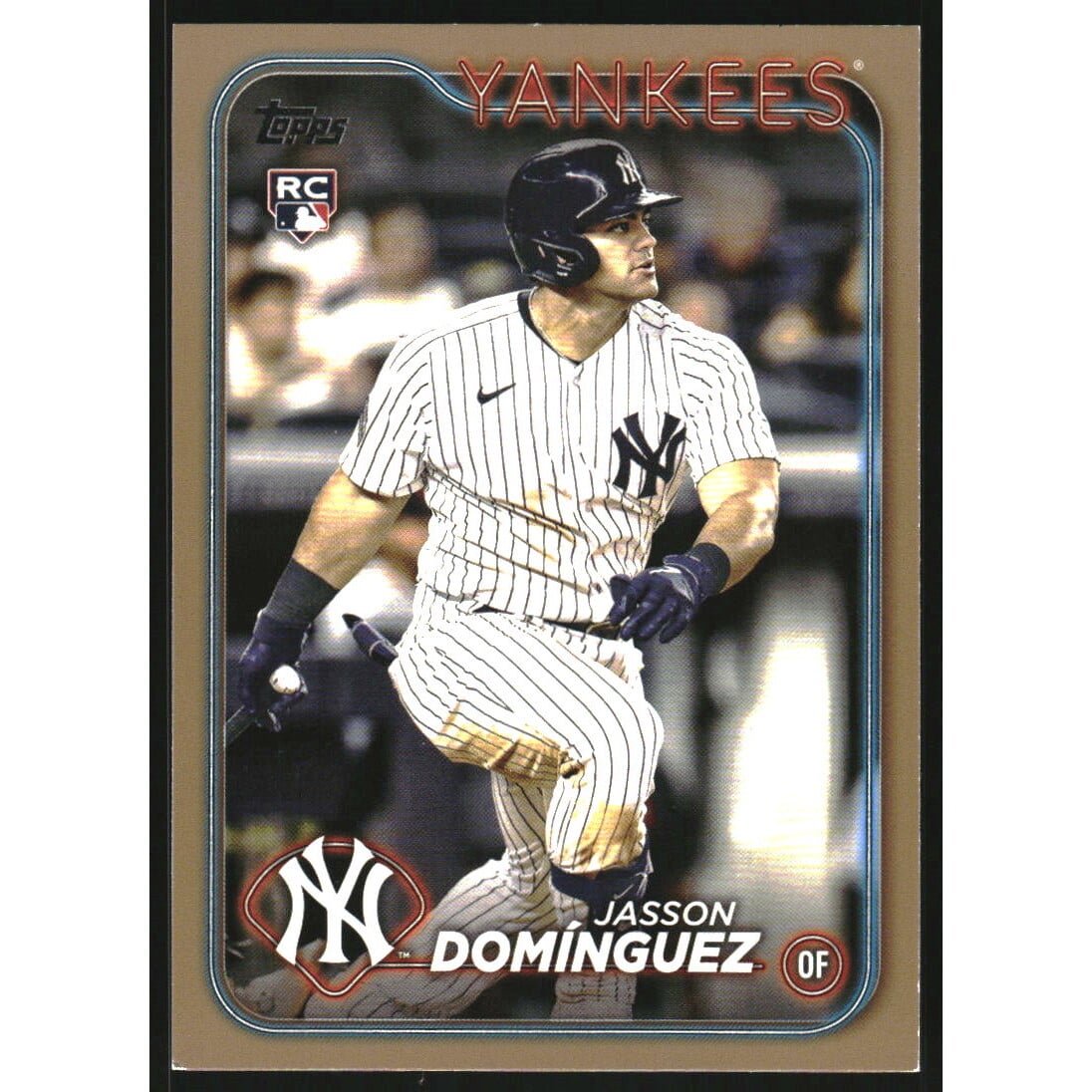 2024 Topps Gold #60 Jasson Dominguez. rookie card picture