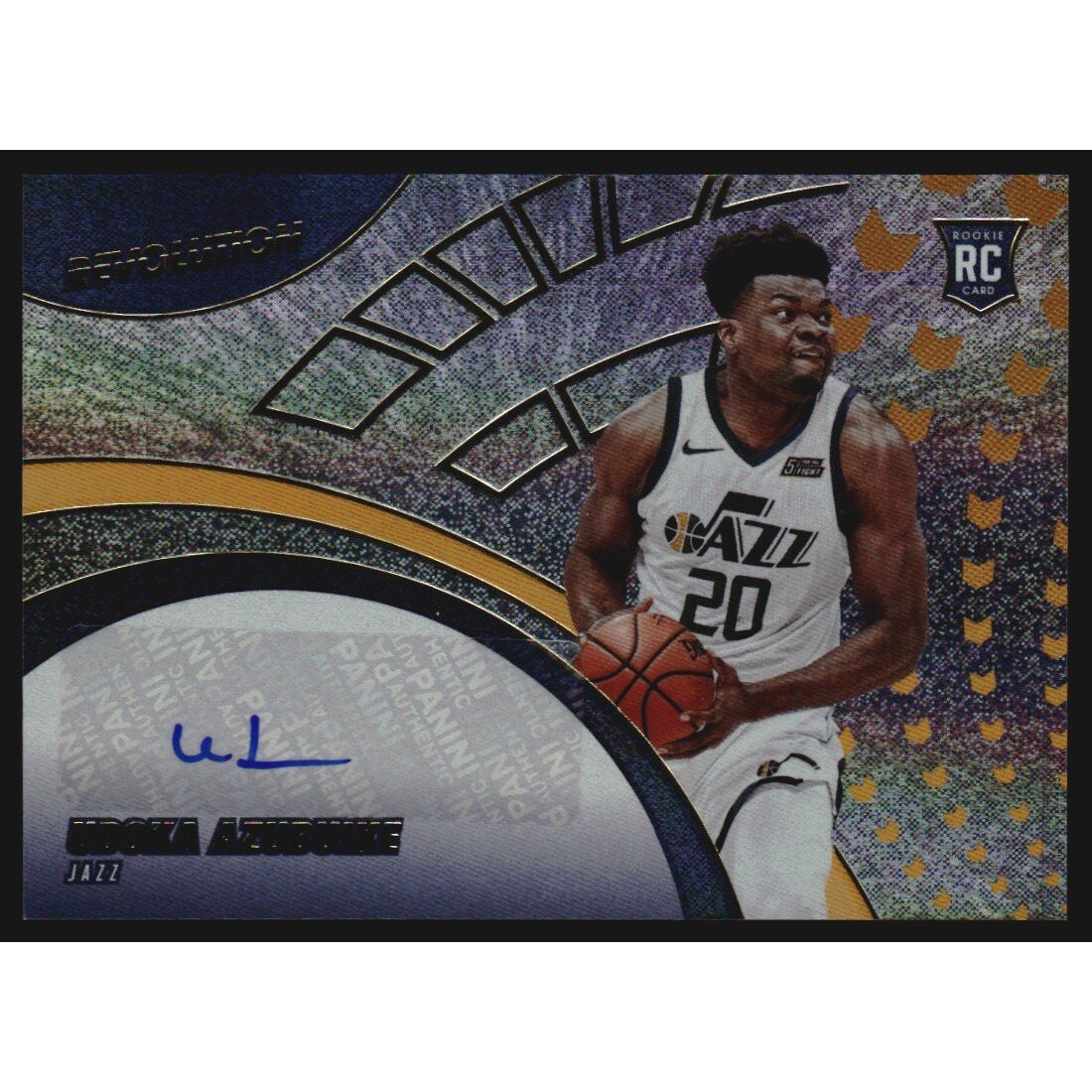 2020-21 Panini Revolution Rookie Autographs #17 Udoka Azubuike. rookie card picture