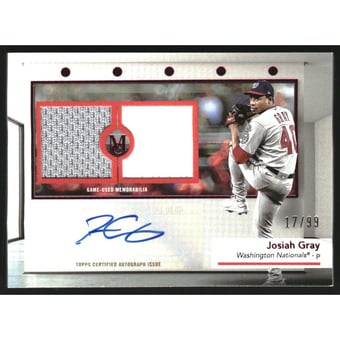 2024 Topps Museum Collection Signature Swatches Triple Relic Autographs Pink #SWTRACJ Cristian Javier/99