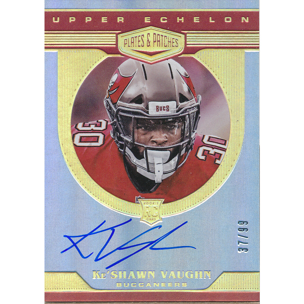 2020 Panini Plates and Patches Rookie Upper Echelon Autographs #23 Ke’Shawn Vaughn/99