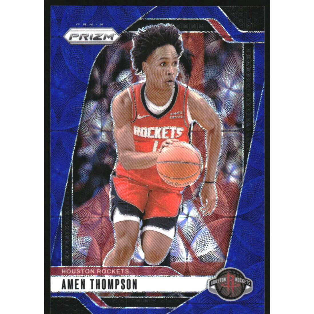 2024-25 Panini Prizm Prizms Choice Blue #118 Amen Thompson 2024-25 Panini Prizm Prizms Choice Blue #118 Amen Thompson
