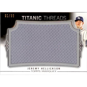 2011 Topps Marquee Titanic Threads #TTJR86 Jeremy Hellickson