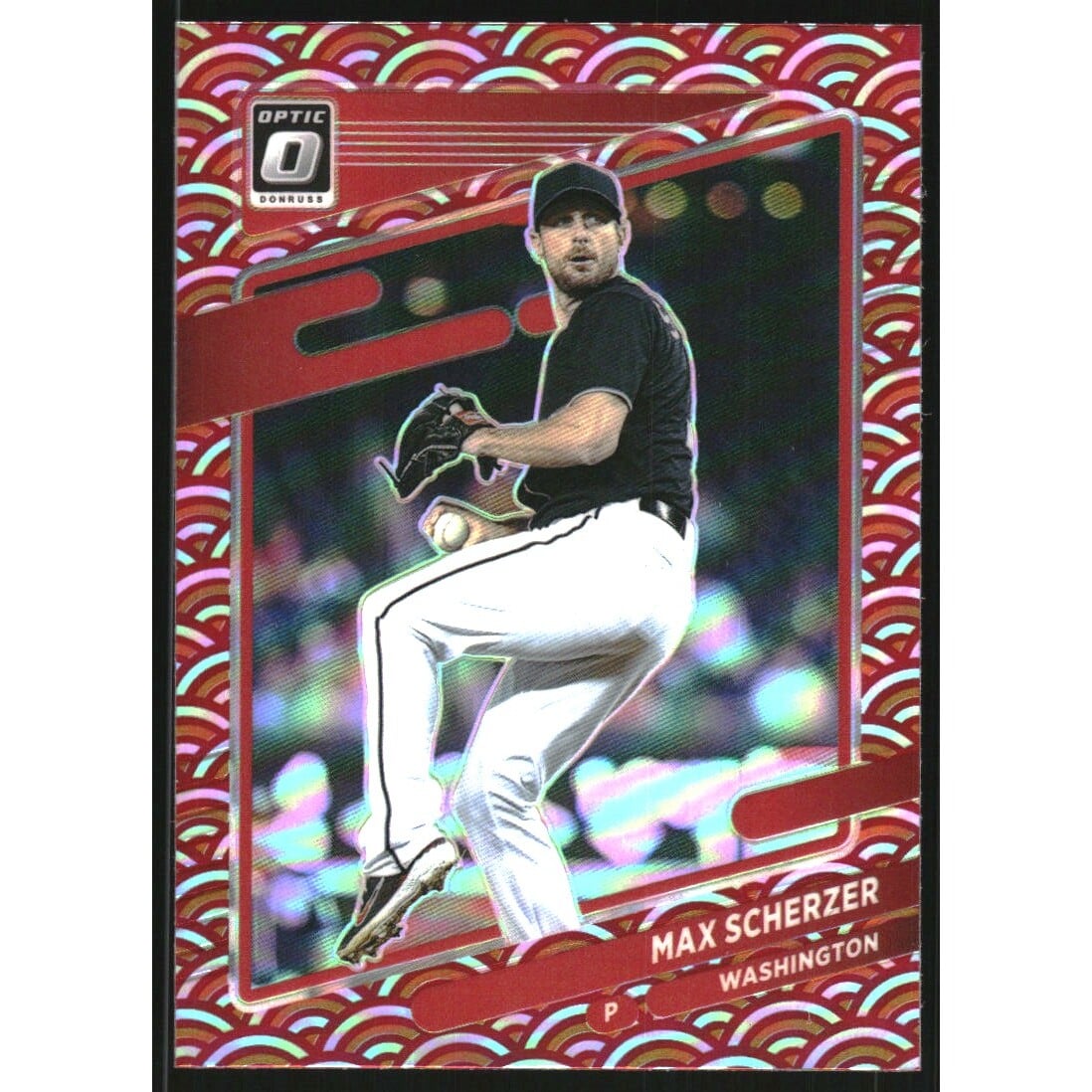 2021 Donruss Optic Photon #197 Max Scherzer. rookie card picture