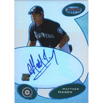 2003 Bowman's Best Blue #MNH Matt Hagen FY AU