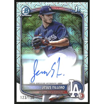 2025 Bowman Chrome Prospect Autographs HTA Choice Refractors #CPAJT Jesus Tillero
