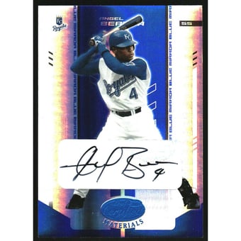2004 Leaf Certified Materials Mirror Autograph Blue #13 Angel Berroa/100