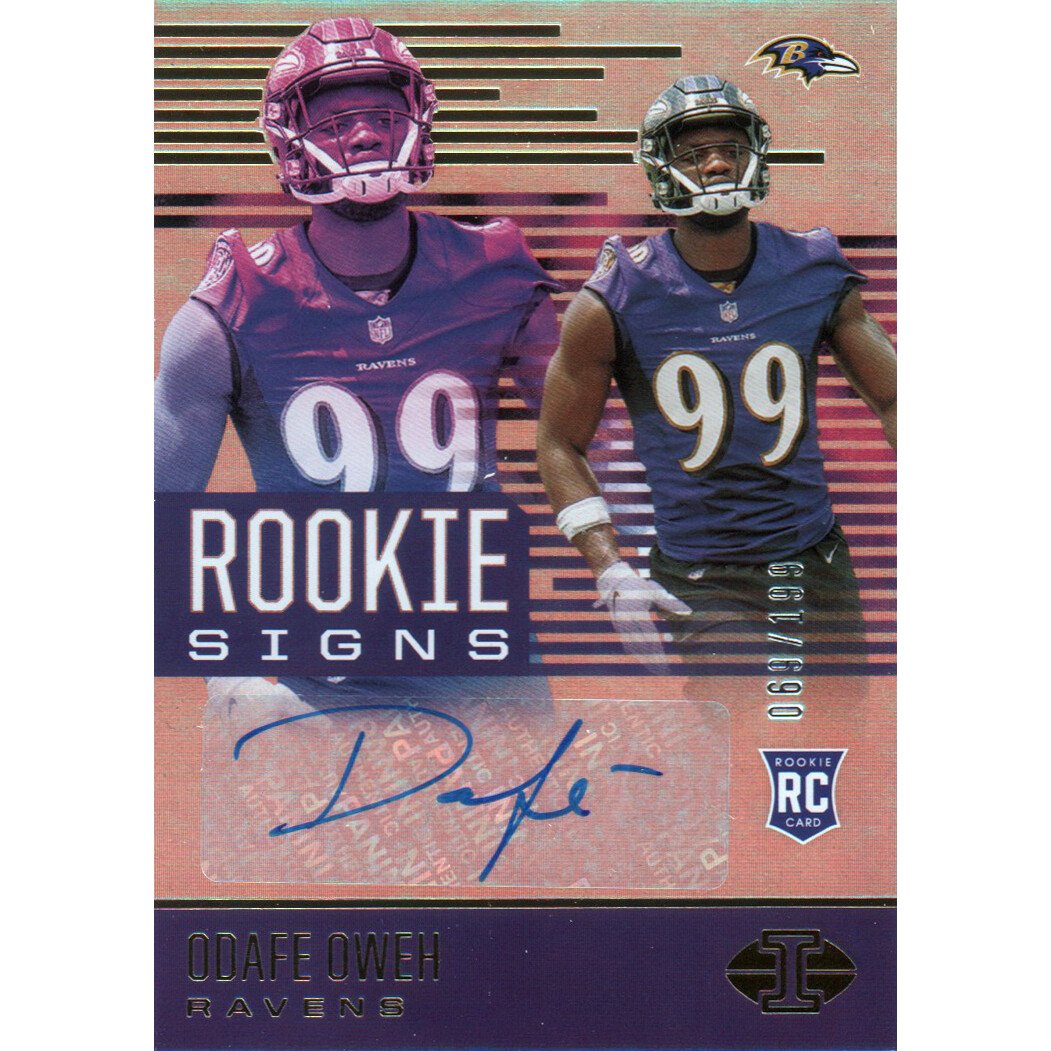 2021 Panini Illusions Rookie Signs #16 Odafe Oweh/199. rookie card picture