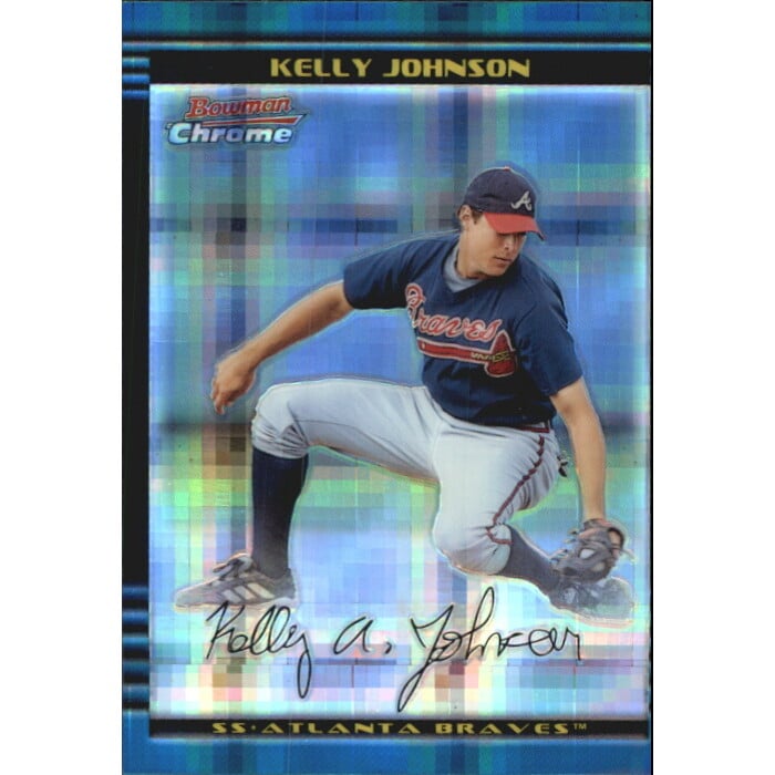 2002 Bowman Chrome X-Fractors #261 Kelly Johnson. rookie card picture