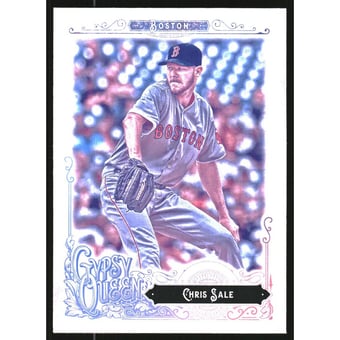 2017 Topps Gypsy Queen Missing Blackplate #243B Chris Sale SP VAR/Capless