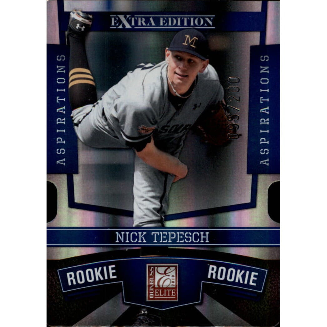2010 Donruss Elite Extra Edition Aspirations #170 Nick Tepesch. rookie card picture