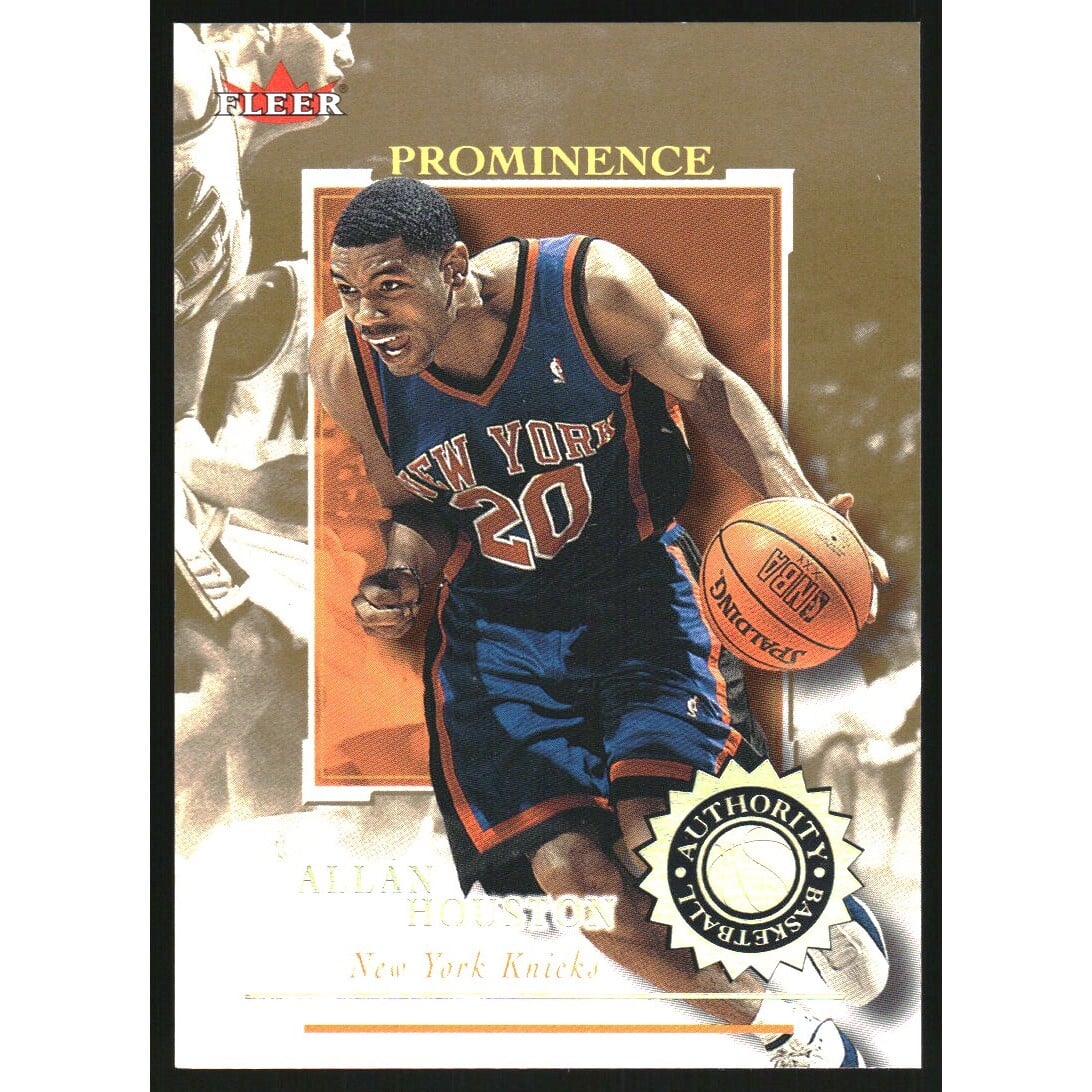 2000-01 Fleer Authority Prominence 125/75 #83 Allan Houston. rookie card picture