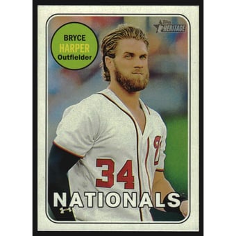 2018 Topps Heritage Team Color Swap Variations #22 Bryce Harper