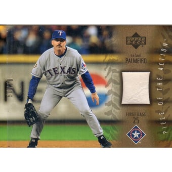 2003 Upper Deck Piece of the Action Game Ball Gold #RP Rafael Palmeiro