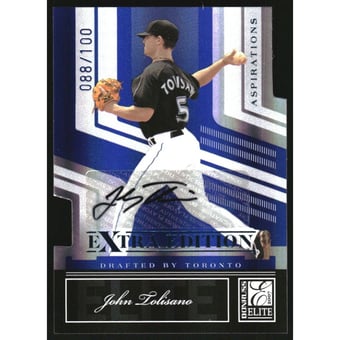 2007 Donruss Elite Extra Edition Signature Aspirations #25 John Tolisano/100
