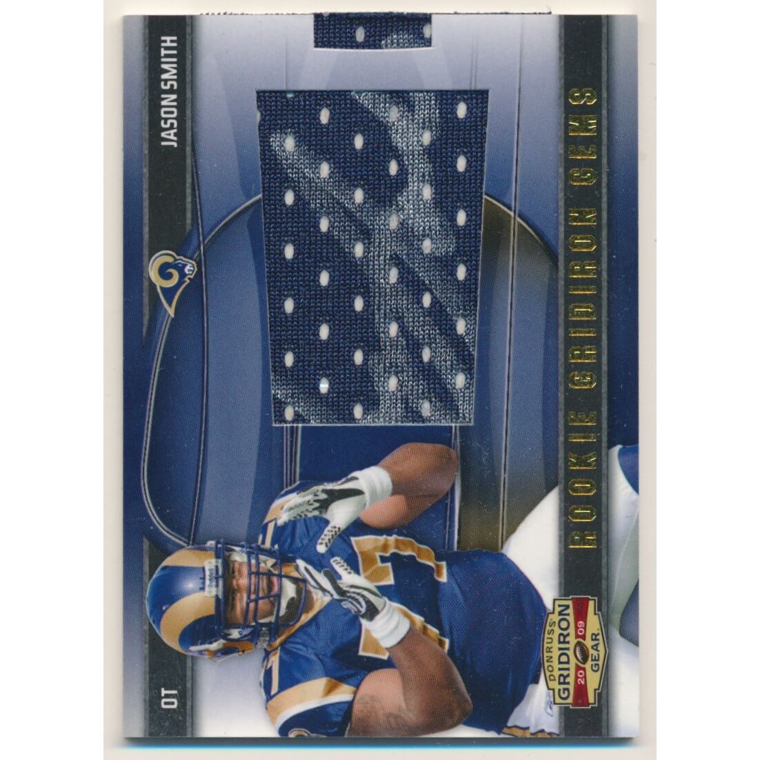 2009 Donruss Gridiron Gear #214 Jason Smith JSY AU RC. rookie card picture