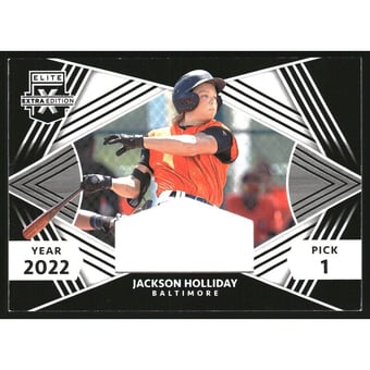 2022 Elite Extra Edition First Round Materials #1 Jackson Holliday