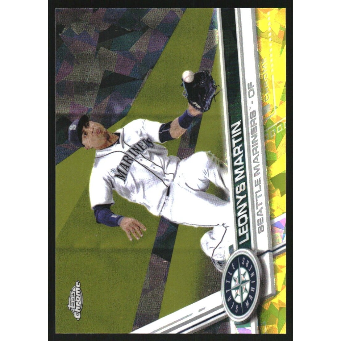 2017 Topps Chrome Sapphire Edition Gold #279 Leonys Martin. rookie card picture