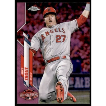 2020 Topps Chrome Update Pink Refractors #U69 Mike Trout AS