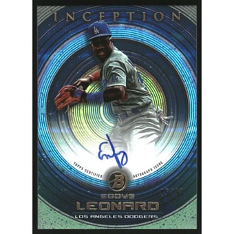 2022 Bowman Inception Autographs Blue #PAEL Eddys Leonard