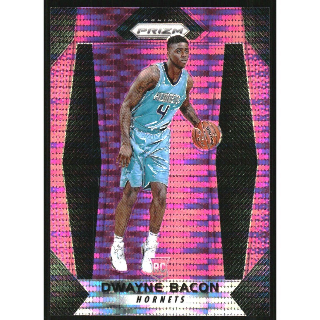 2017-18 Panini Prizm Prizms Pink Pulsar #234 Dwayne Bacon. rookie card picture