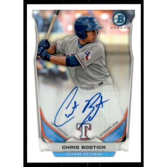 2014 Bowman Chrome Prospect Autographs Refractors #BCAPCBO Chris Bostick