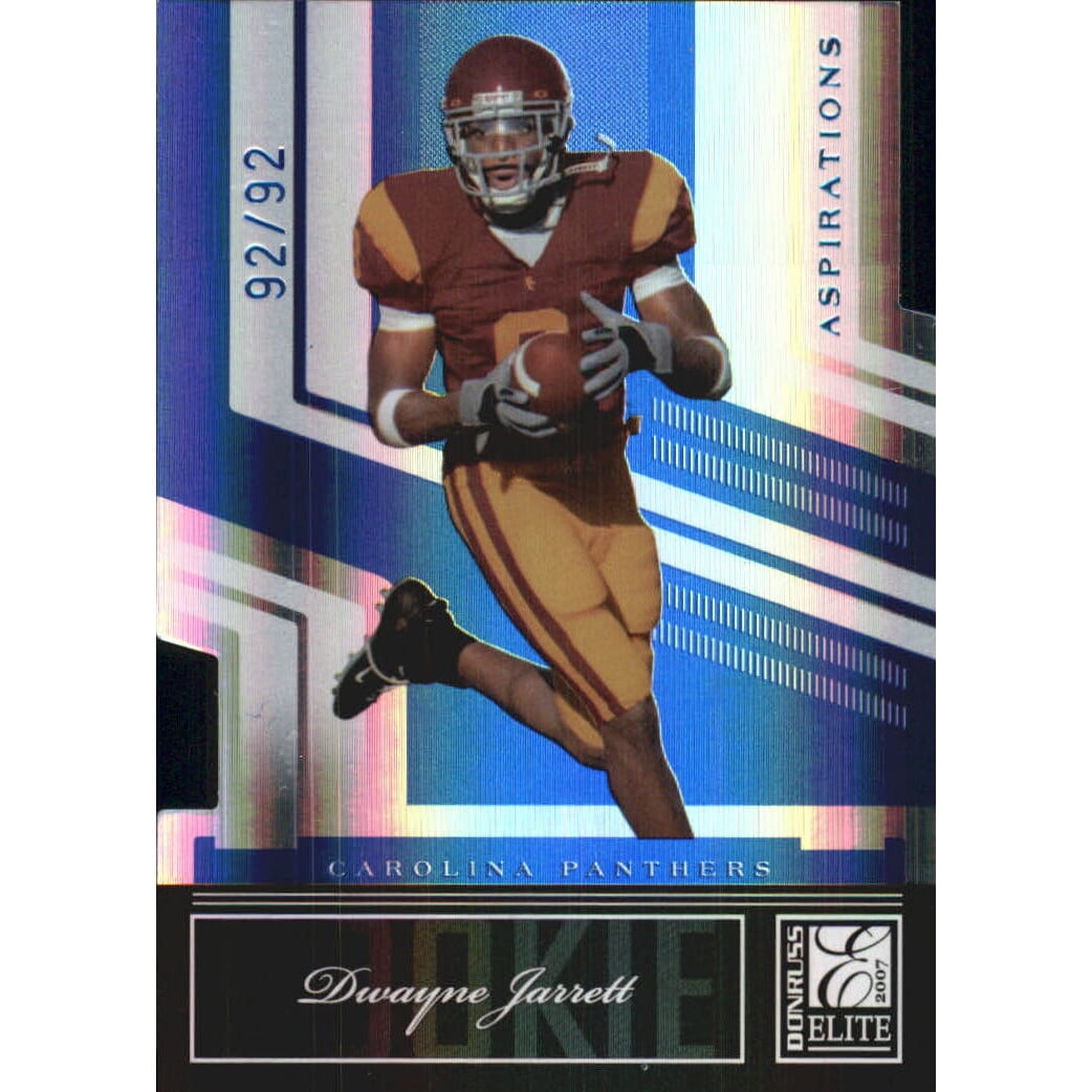 2007 Donruss Elite Aspirations #136 Dwayne Jarrett/92. rookie card picture